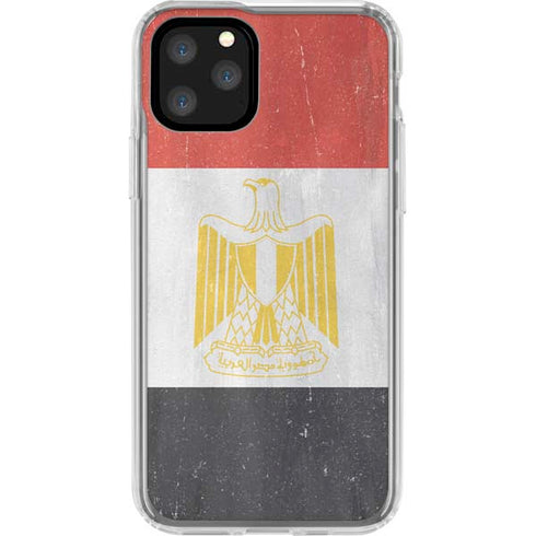 Egypt Flag Distressed iPhone 11 Pro Clear Case